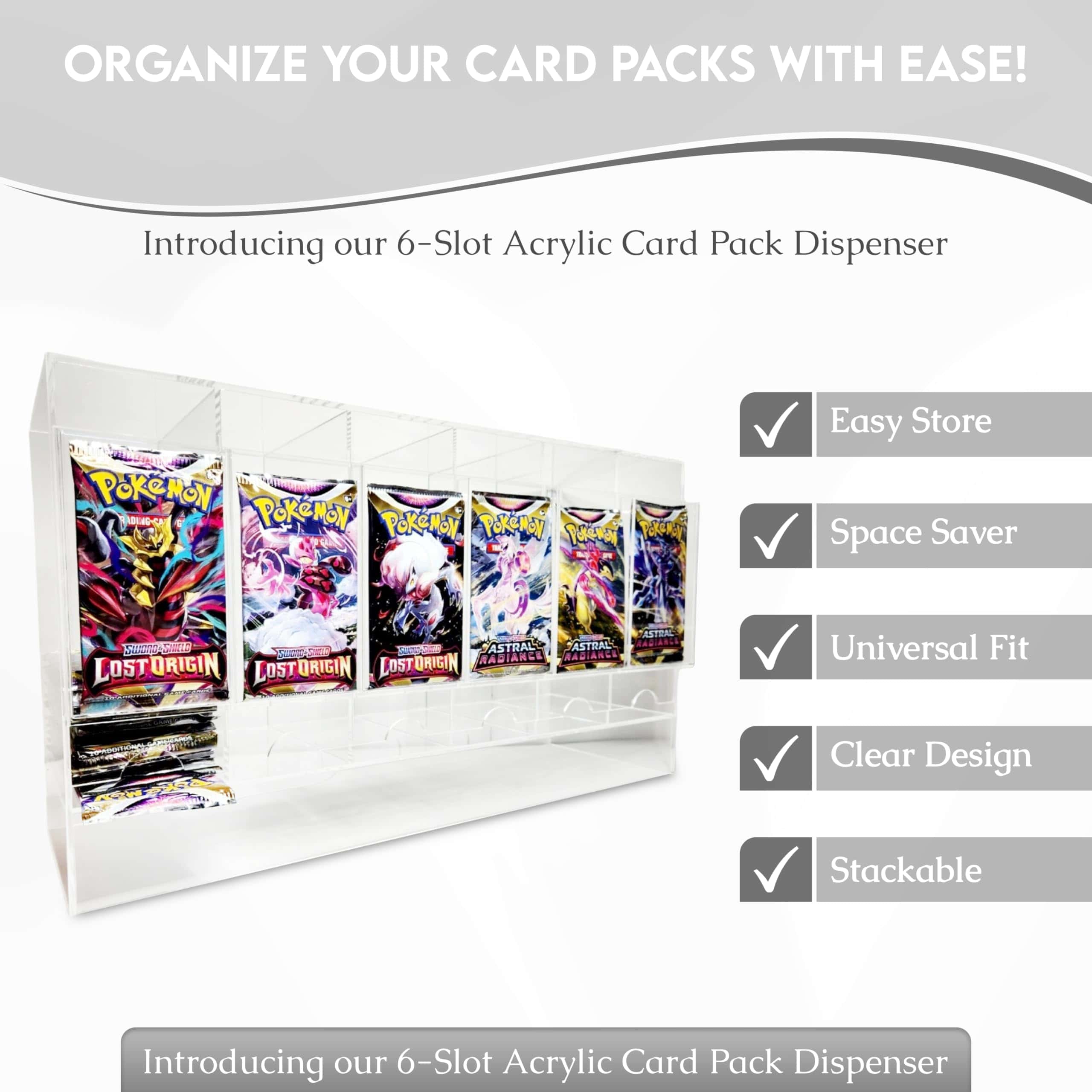 Dispensador de 6 ranuras de acrílico para paquetes de - Imagen 4