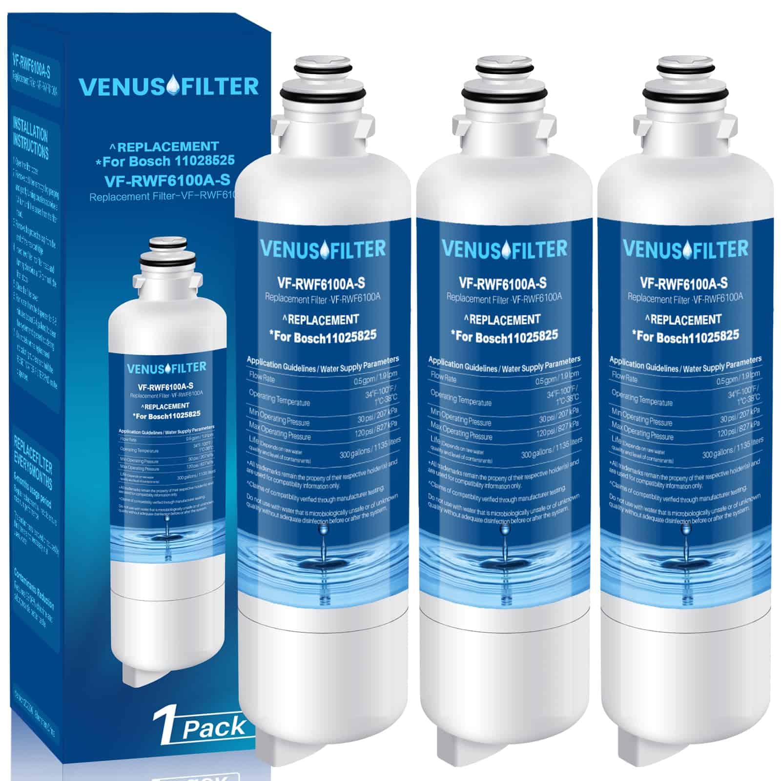 Reemplazo de Filtro de Agua 12033030 para Bosch -