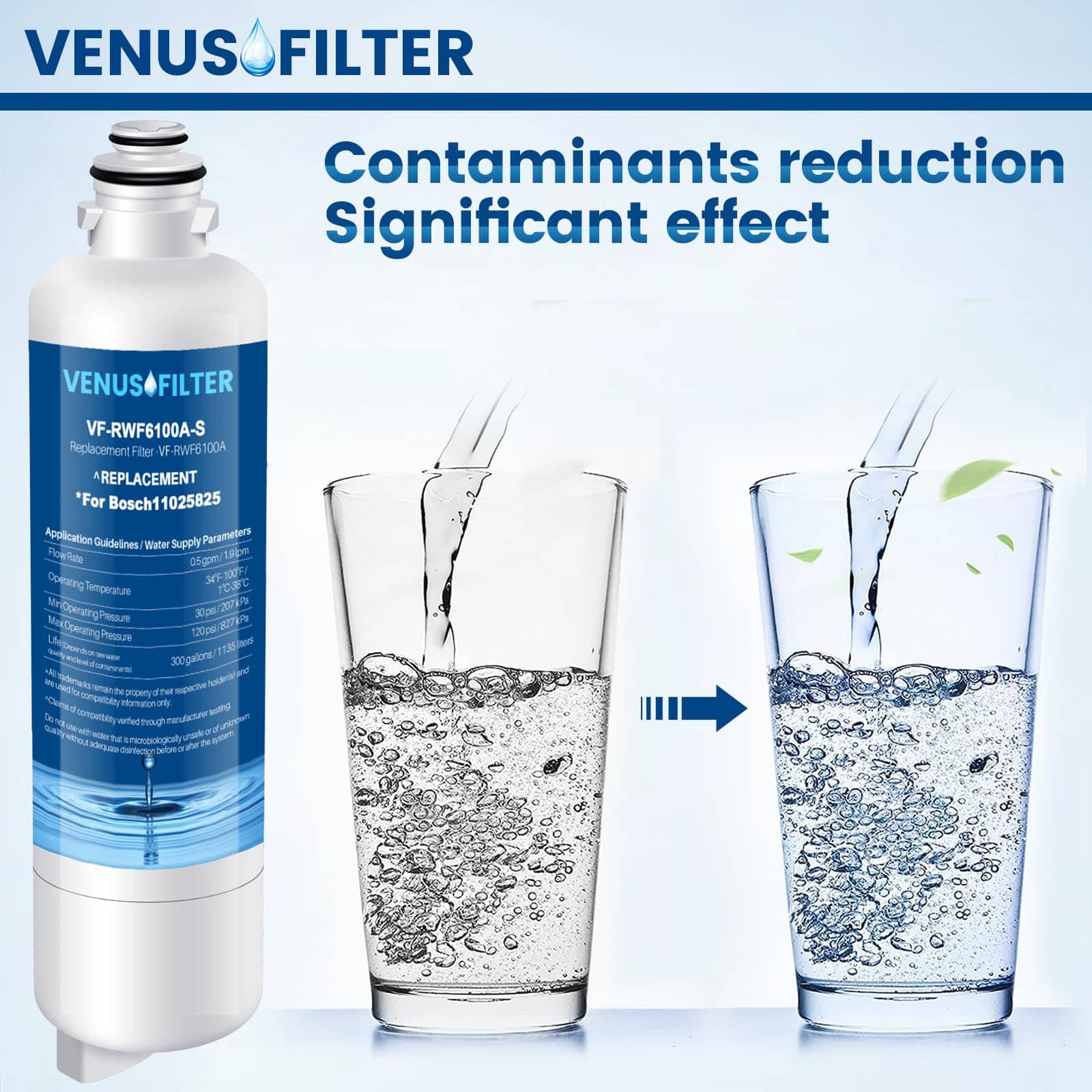 Reemplazo de Filtro de Agua 12033030 para Bosch - - Imagen 6