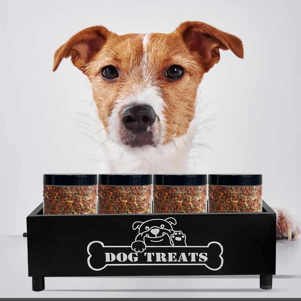 Contenedor grande de golosinas para perros Hlimior, tarro - Imagen 7