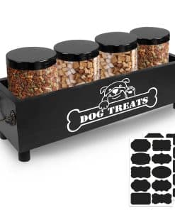 Contenedor grande de golosinas para perros Hlimior, tarro