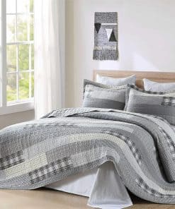 Edredón Queen Size Mescore, Juego de Edredón de Retazos de