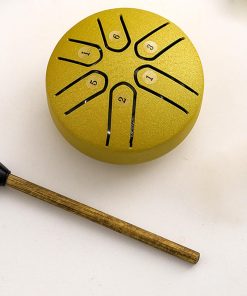 Steel Tongue Drum 3 Pulgadas, Instrumento de Percusión