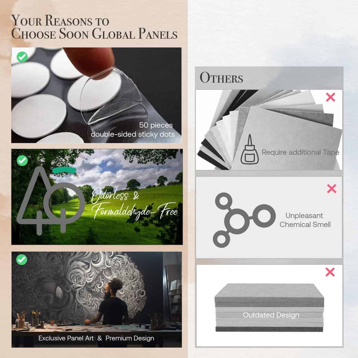 Panel Acústico Soon Global de 8 Piezas, Paneles - Imagen 5