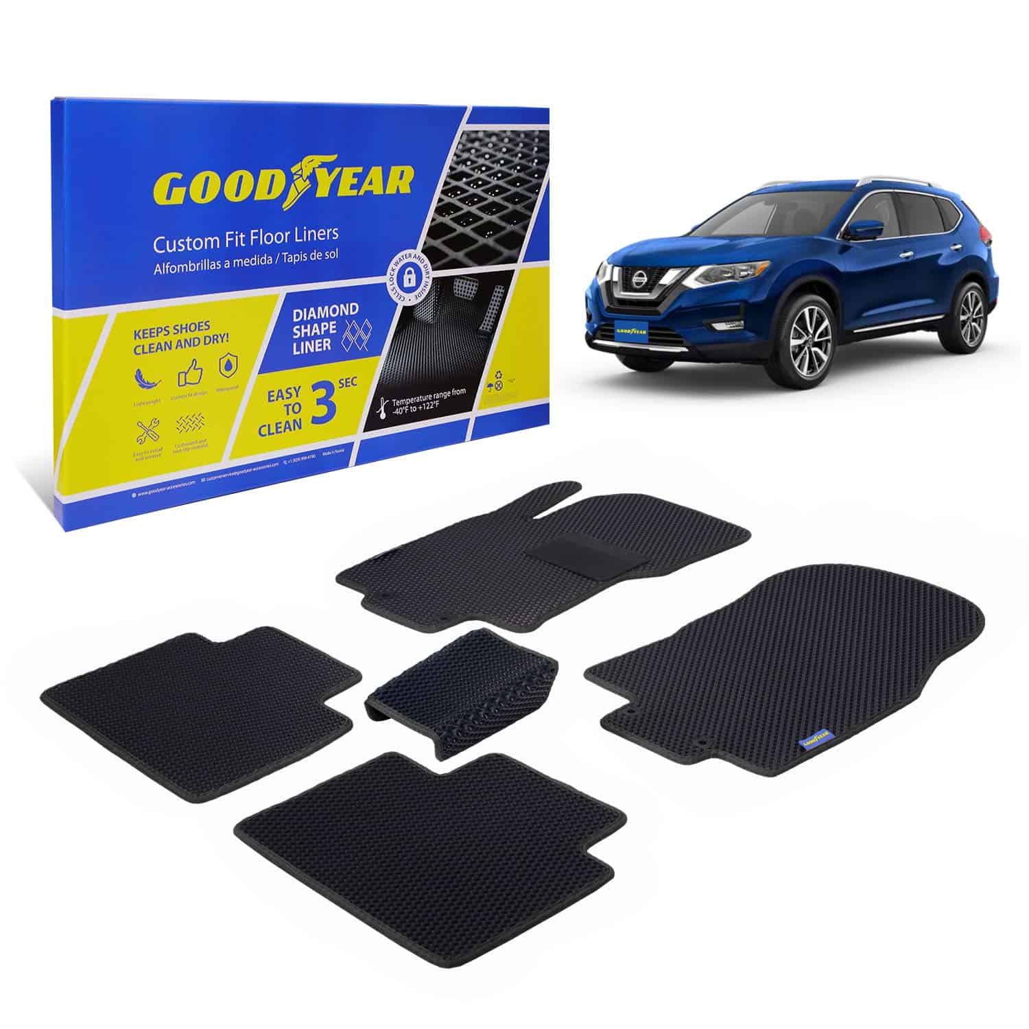 Tapetes para Auto Goodyear a la medida para Nissan Rogue