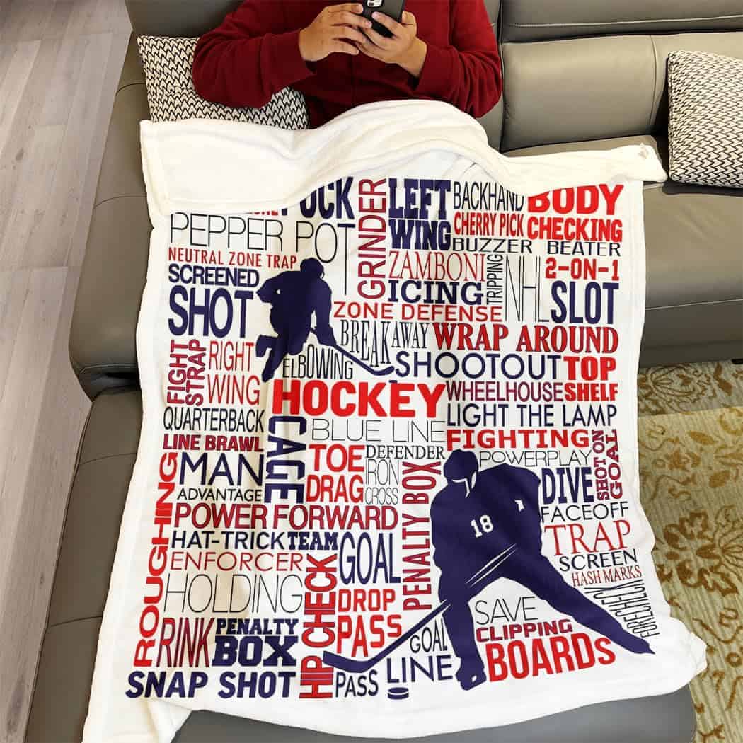Manta de Hockey SXCHEN 60" x 80" Mantas de Felpa para Sofá - Imagen 5
