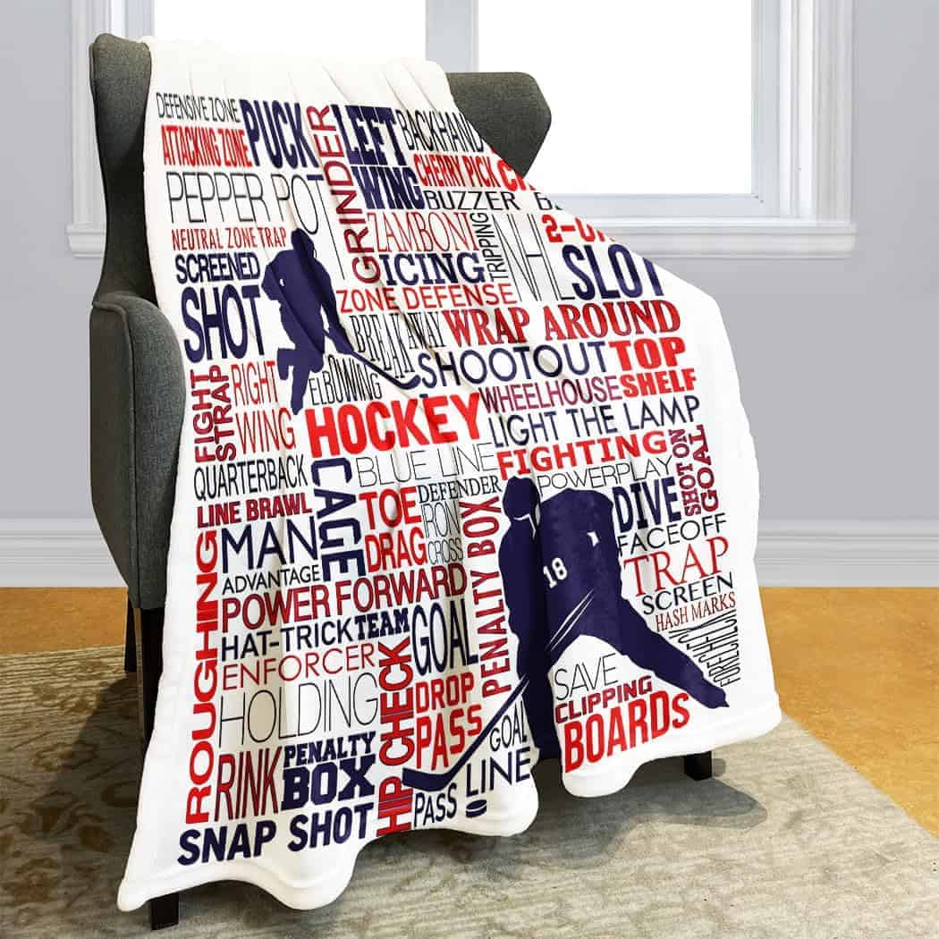 Manta de Hockey SXCHEN 60" x 80" Mantas de Felpa para Sofá - Imagen 4
