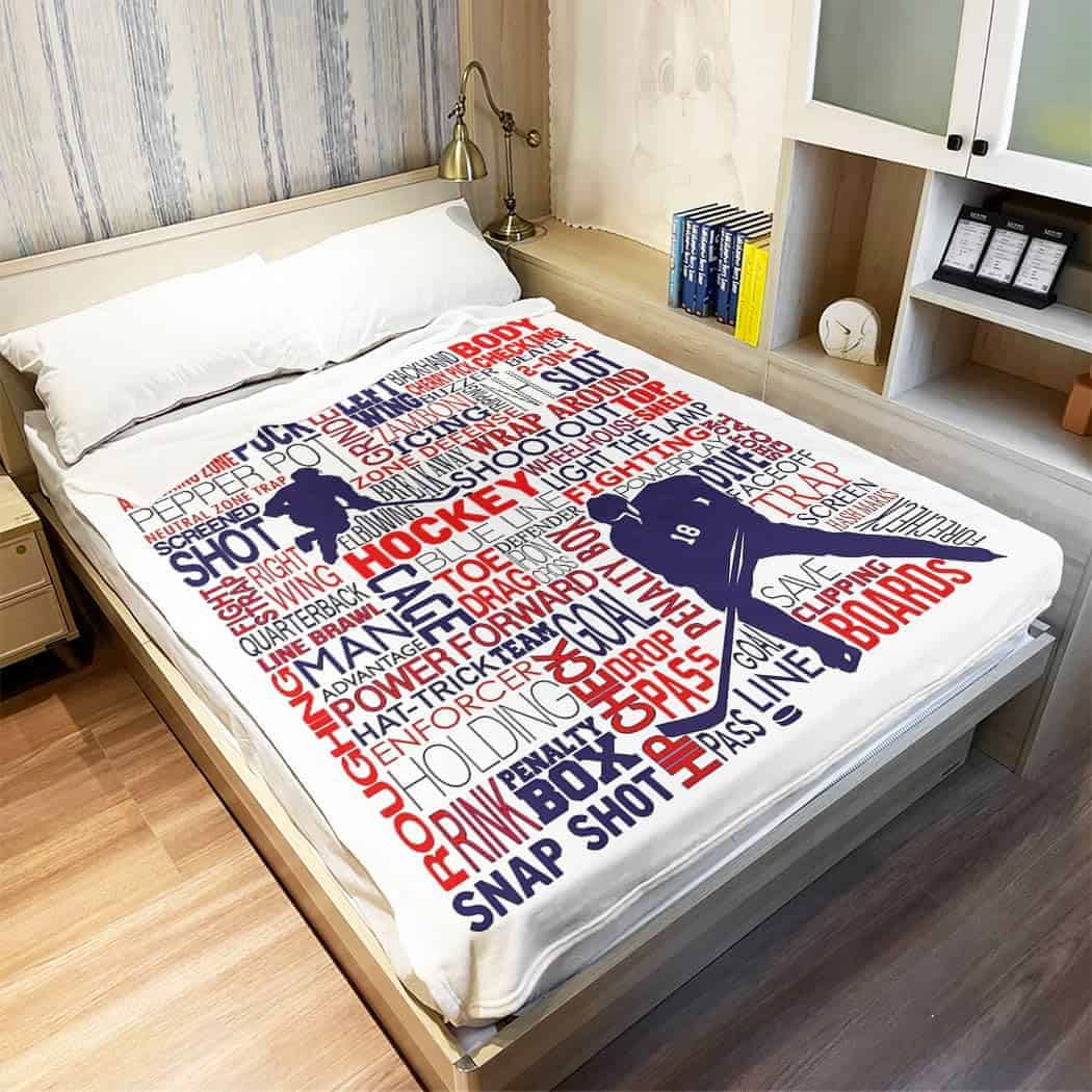 Manta de Hockey SXCHEN 60" x 80" Mantas de Felpa para Sofá - Imagen 3