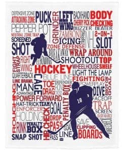 Manta de Hockey SXCHEN 60" x 80" Mantas de Felpa para Sofá