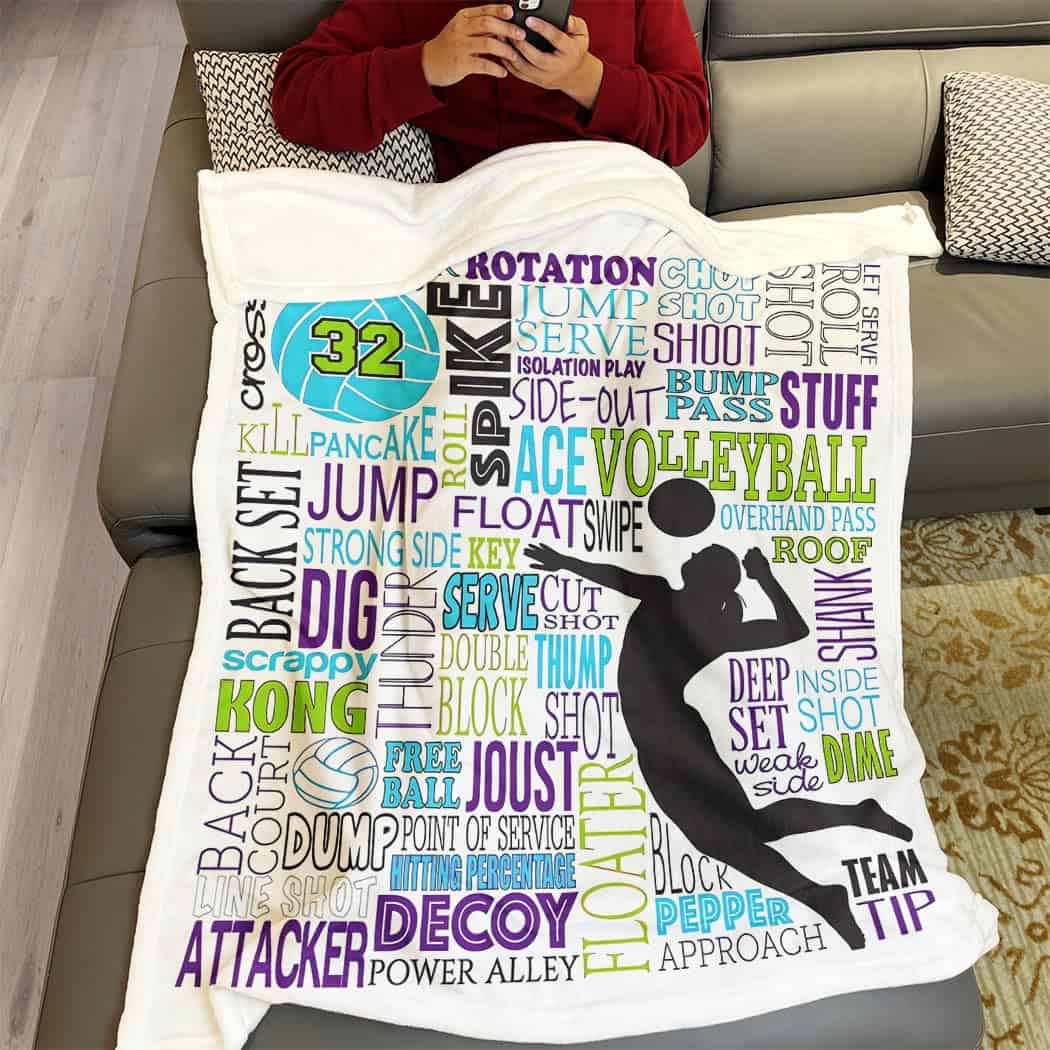 Manta de Voleibol SXCHEN 60" x 80" Mantas de Felpa para - Imagen 5