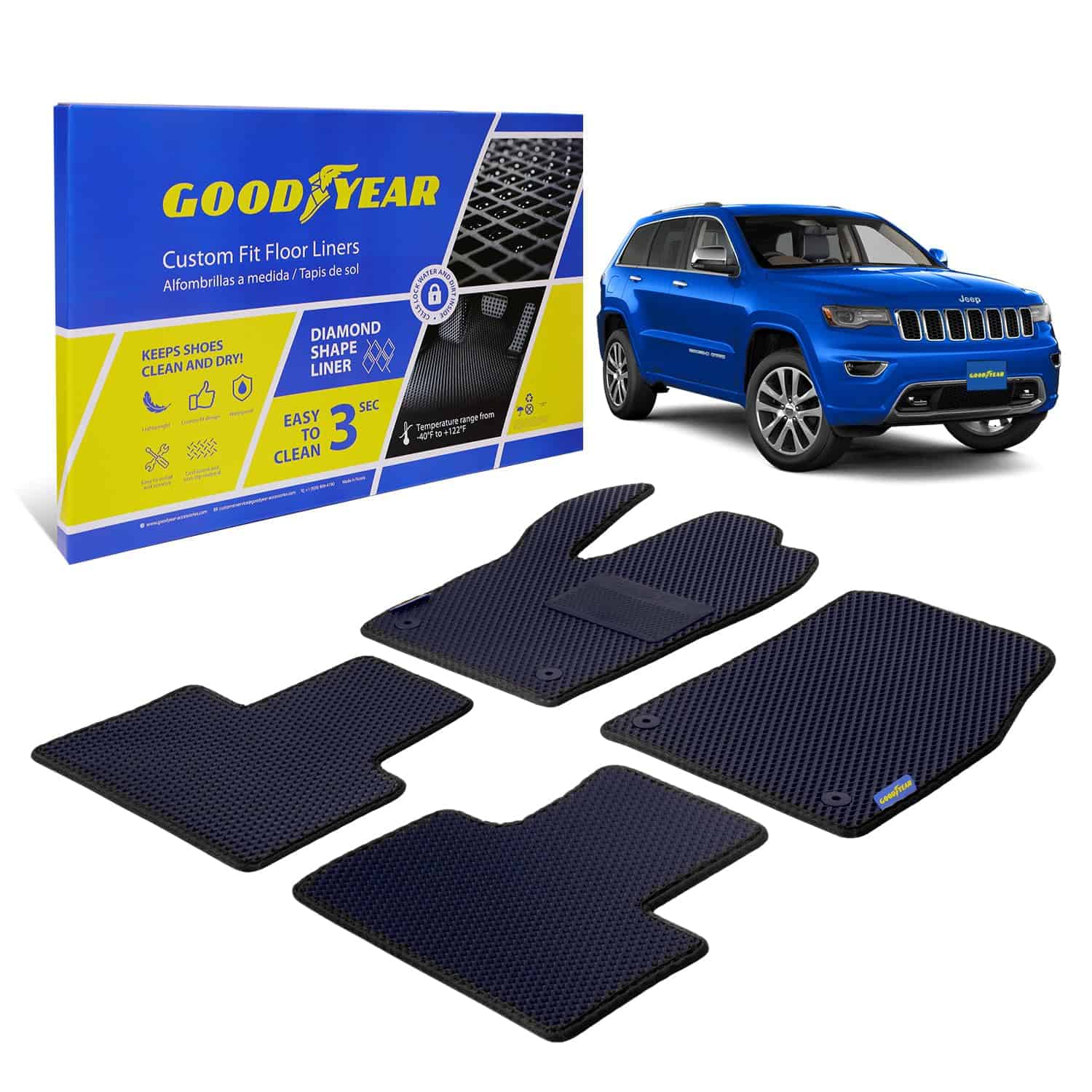Cubiertas de piso a medida Goodyear para Jeep Grand