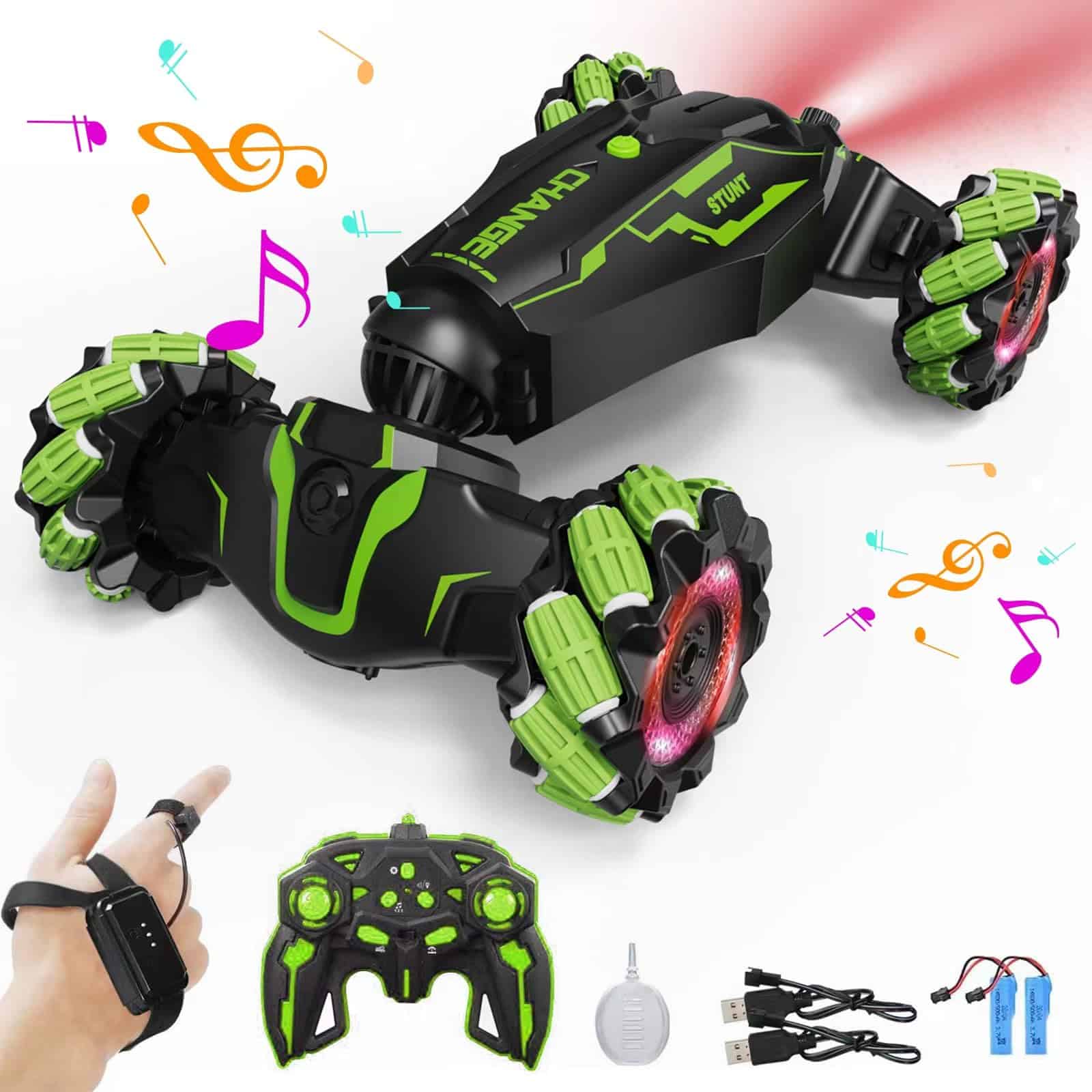 LOOZIX Coche de Acrobacias RC con Sensor de Gestos y Luces