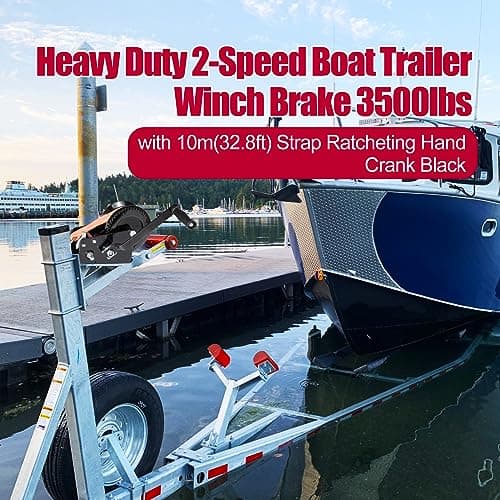 Malacate de Remolque de Barco de 2 Velocidades Resistente - Imagen 10