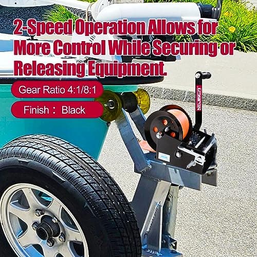 Malacate de Remolque de Barco de 2 Velocidades Resistente - Imagen 9