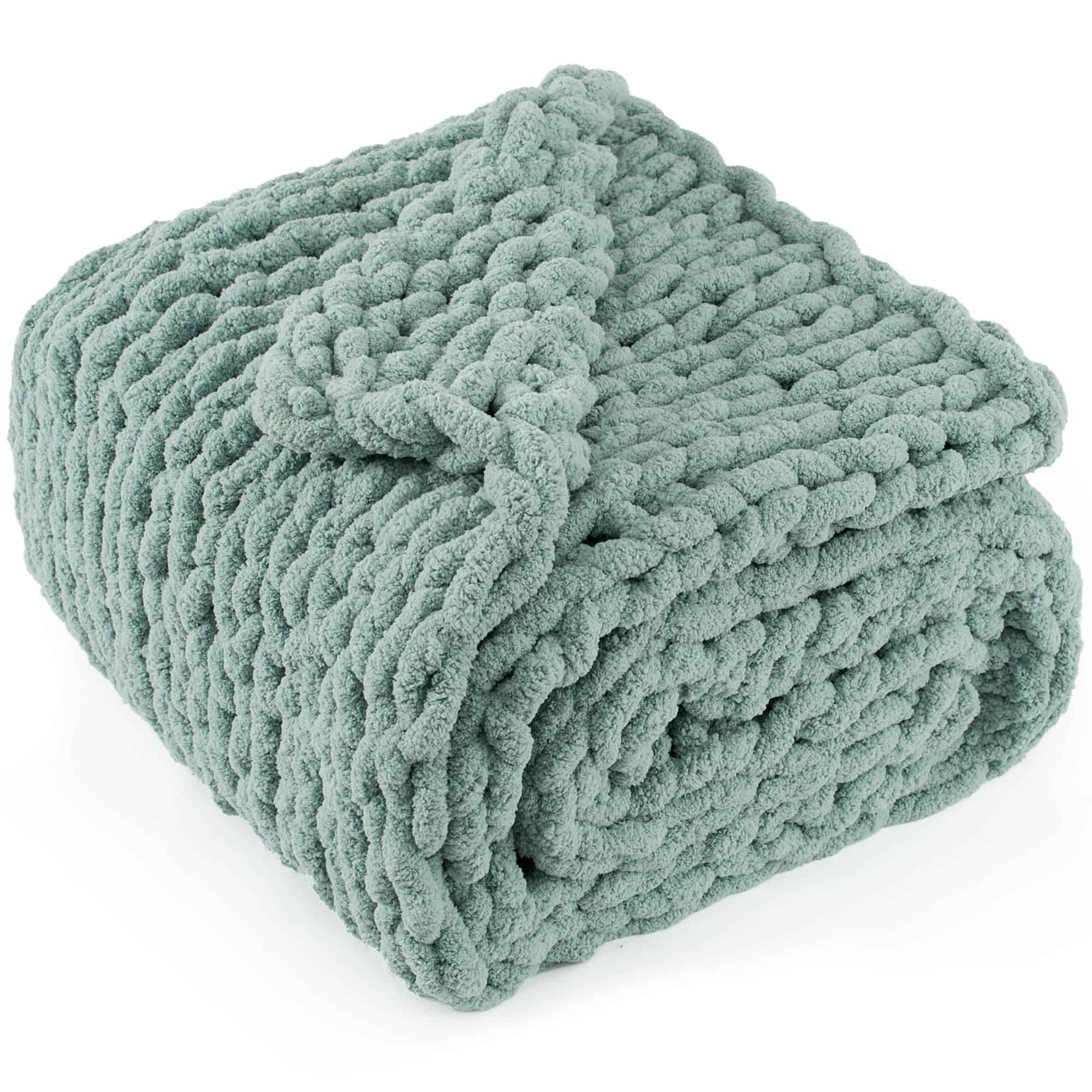 Manta de Punto Grueso LONG CREATE 50"X 60", -Verde Salvia