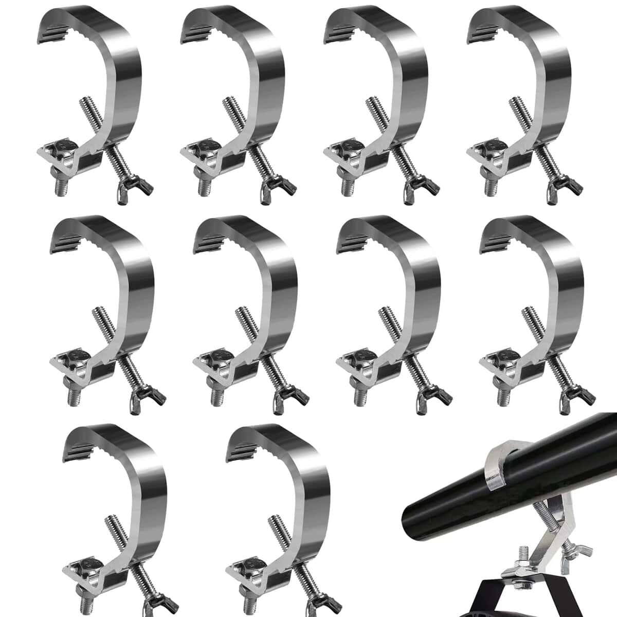 10 Pack Abrazadera de Truss 1.18-2 Pulgadas Gancho de