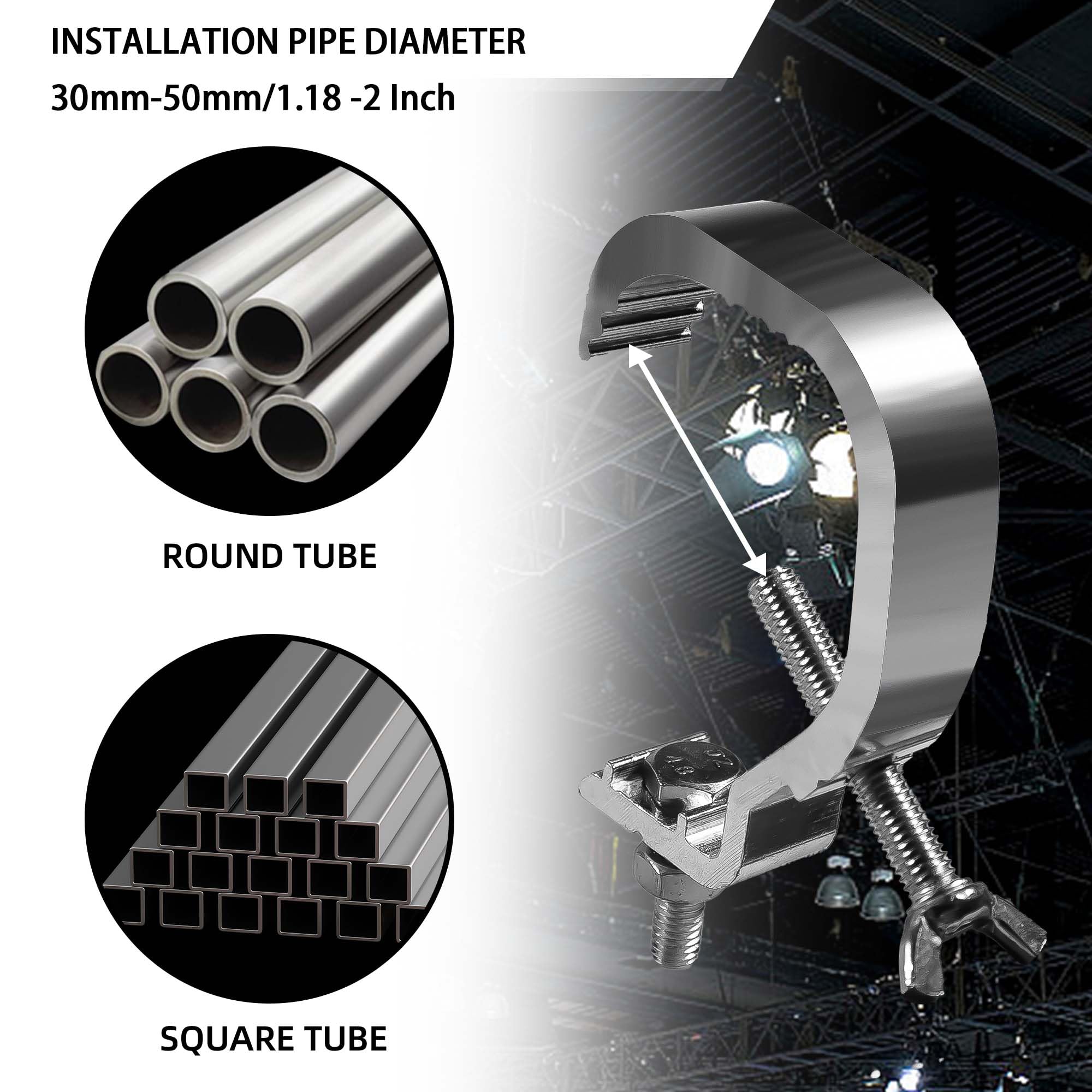 10 Pack Abrazadera de Truss 1.18-2 Pulgadas Gancho de - Imagen 4