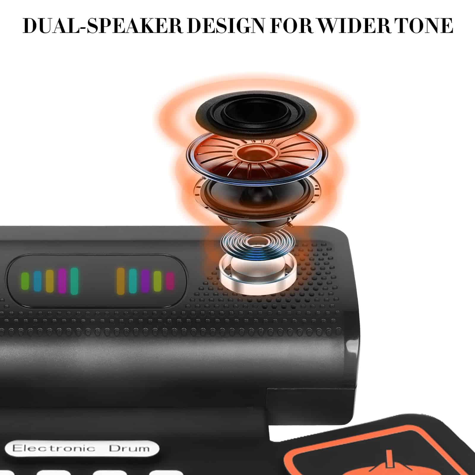 Set de Batería Electrónica de 9 Pads lotmusic, Pad - Imagen 5