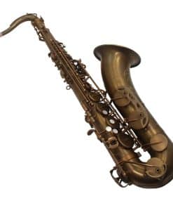 Saxofón tenor vintage estilo Mark VI sin lacar de música