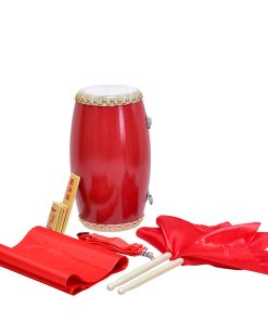 Tambor de Cintura Portátil Hecho a Mano Tambor Tradicional