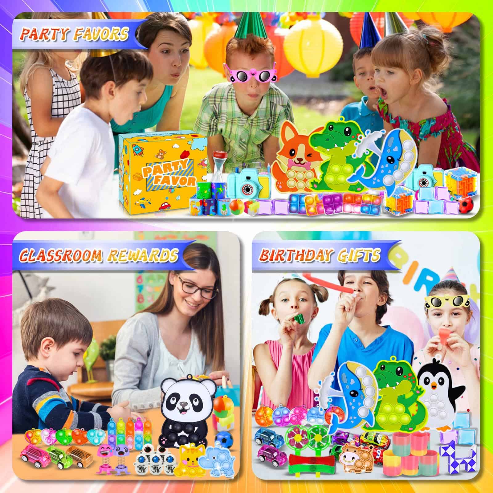 RALLYPANDA 1000+ Juguetes de Fiesta para Niños Paquete de - Imagen 6