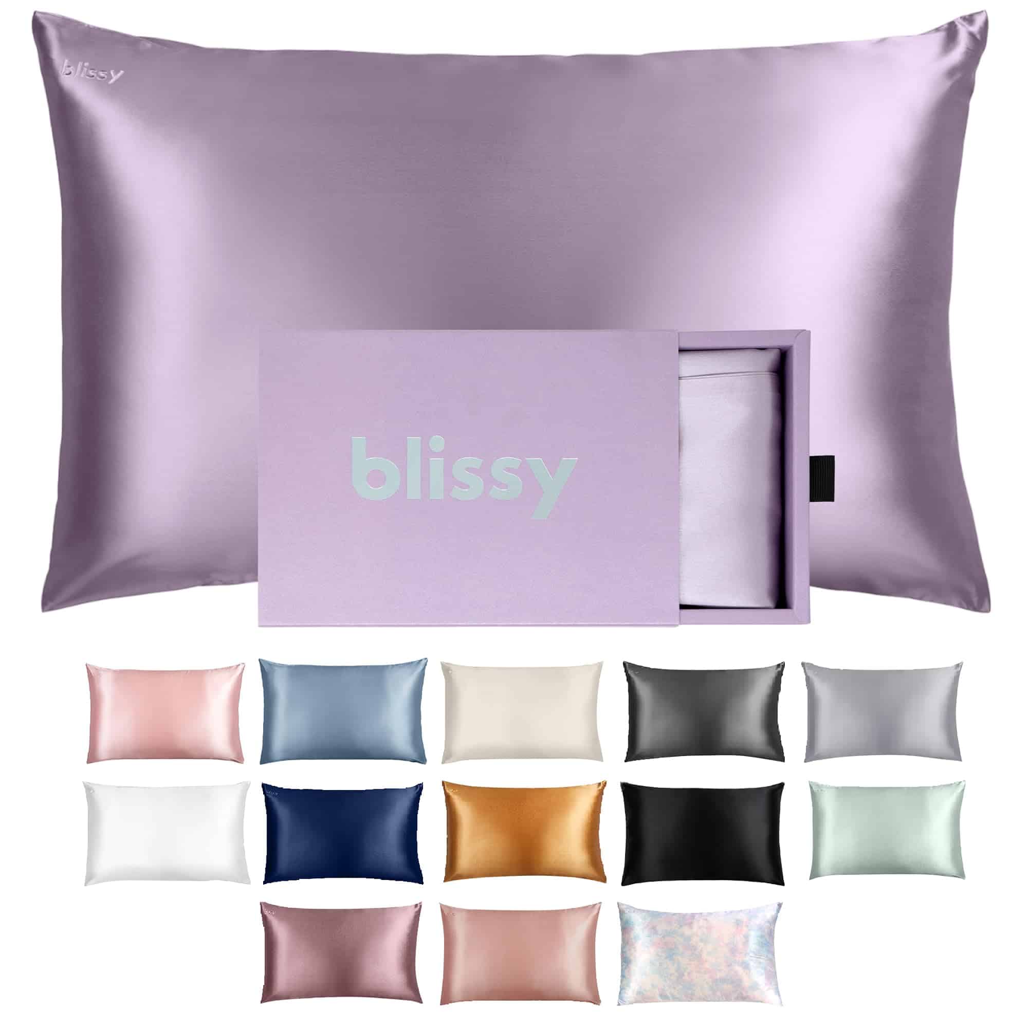 Funda de Almohada de Seda Blissy - 100% Seda de -Lavanda