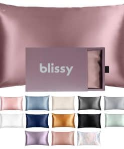 Funda de almohada de seda Blissy - 100% seda de -Ciruela