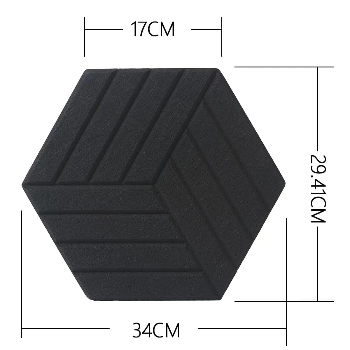 Panel Acústico Hexagonal EDJUNLERE 12 Pack con Borde - Imagen 5