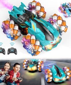 AEROQUEST 2 en 1 Coches de Acrobacias Control Remoto, Coche
