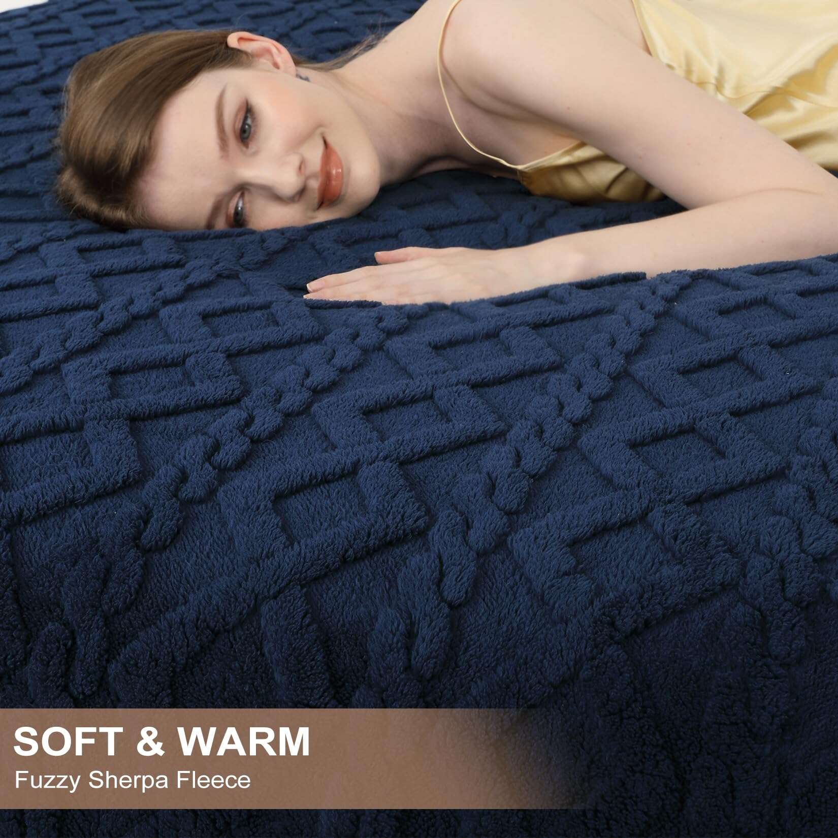 Manta Eléctrica CAROMIO - Tiro Grueso con Sherpa Acanalado - Imagen 7