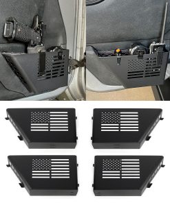 DXGTOZA Metal Front & Rear Door Storage Pockets Door Side