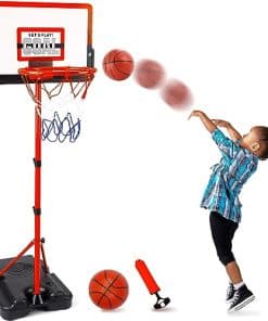 Aro de Baloncesto para Niños Ajustable de Interior Altura