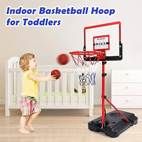 Aro de Baloncesto para Niños Ajustable de Interior Altura - Imagen 4