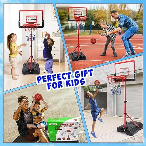 Aro de Baloncesto para Niños Ajustable de Interior Altura - Imagen 7