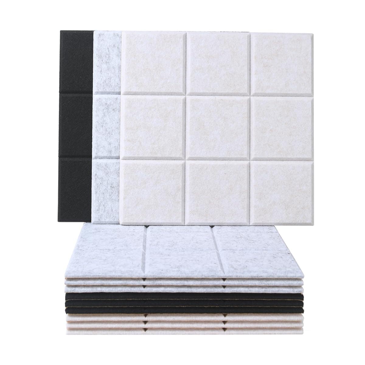 Panel Acústico de 24 Paquete Cuadrado de 9 Rejillas con - Imagen 7