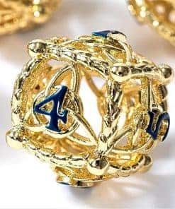 Conjunto de dados de metal DND - Diseño único de orbe