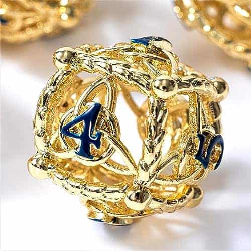 Conjunto de dados de metal DND - Diseño único de orbe