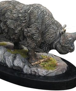 Estatua de Elasmotherium Rhino versión negra - Maravillas