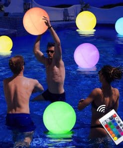 Pelota de Playa Inflable Flotante Grande con Luces LED Que