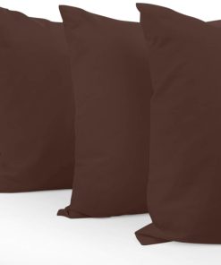 Juego de 4 Fundas de Almohada Estándar -Café Chocolate