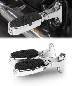 VASTMT Juego de reposapiés ajustables -cromo