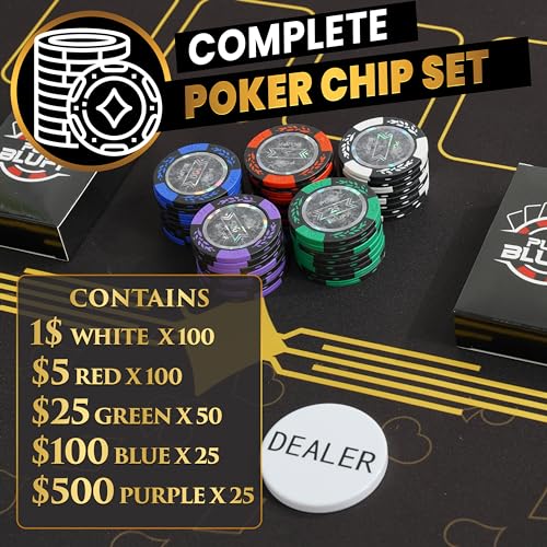 Conjunto de fichas de póker Pure Bluff con estuche - 300 - Imagen 5