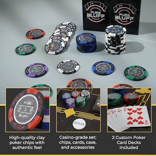 Conjunto de fichas de póker Pure Bluff con estuche - 300 - Imagen 6
