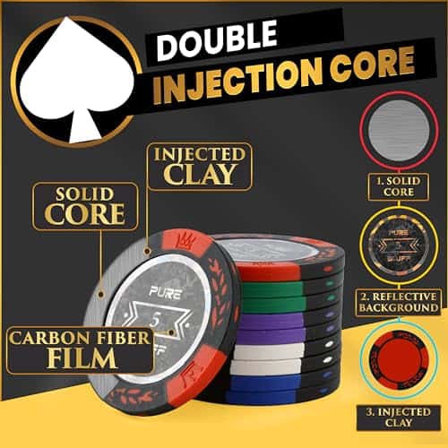 Conjunto de fichas de póker Pure Bluff con estuche - 300 - Imagen 4