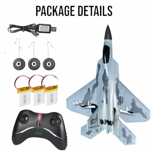 Avión RC con luces LED y 3 baterías adicionales 2.4Ghz. - Imagen 6