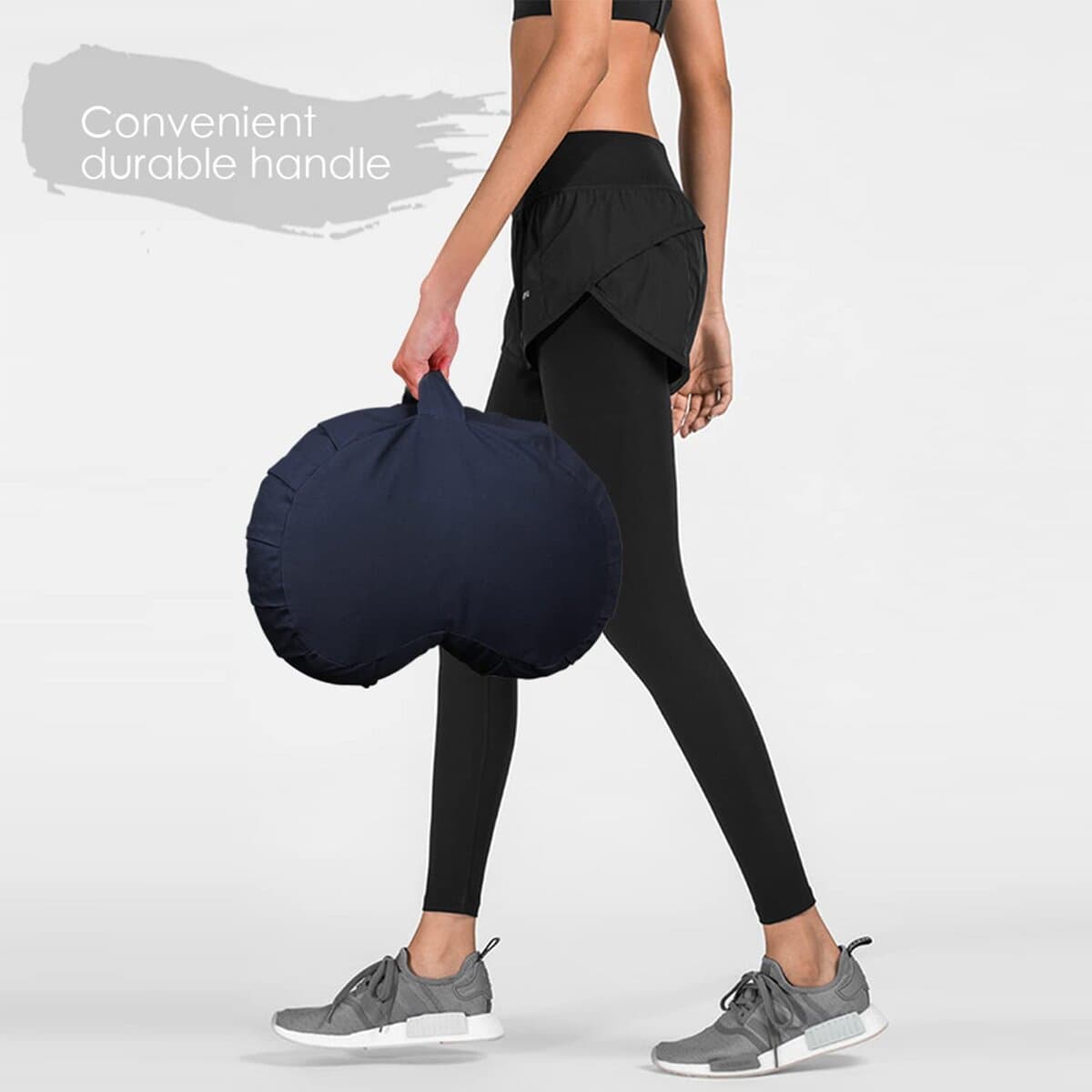 Almohada de Meditación Crescent Zafu, 44 x 28 x 14 cm, - Imagen 8