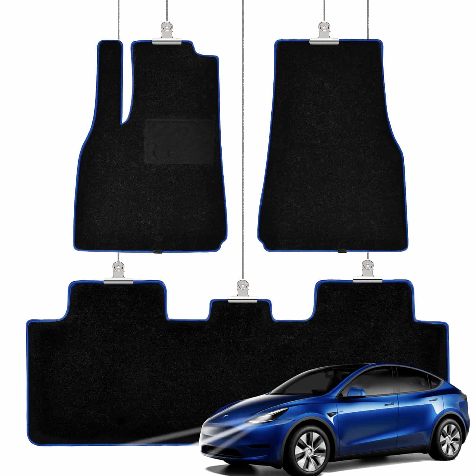 Tapetes de piso de lujo para Tesla Model Y 2024 2020-2023,