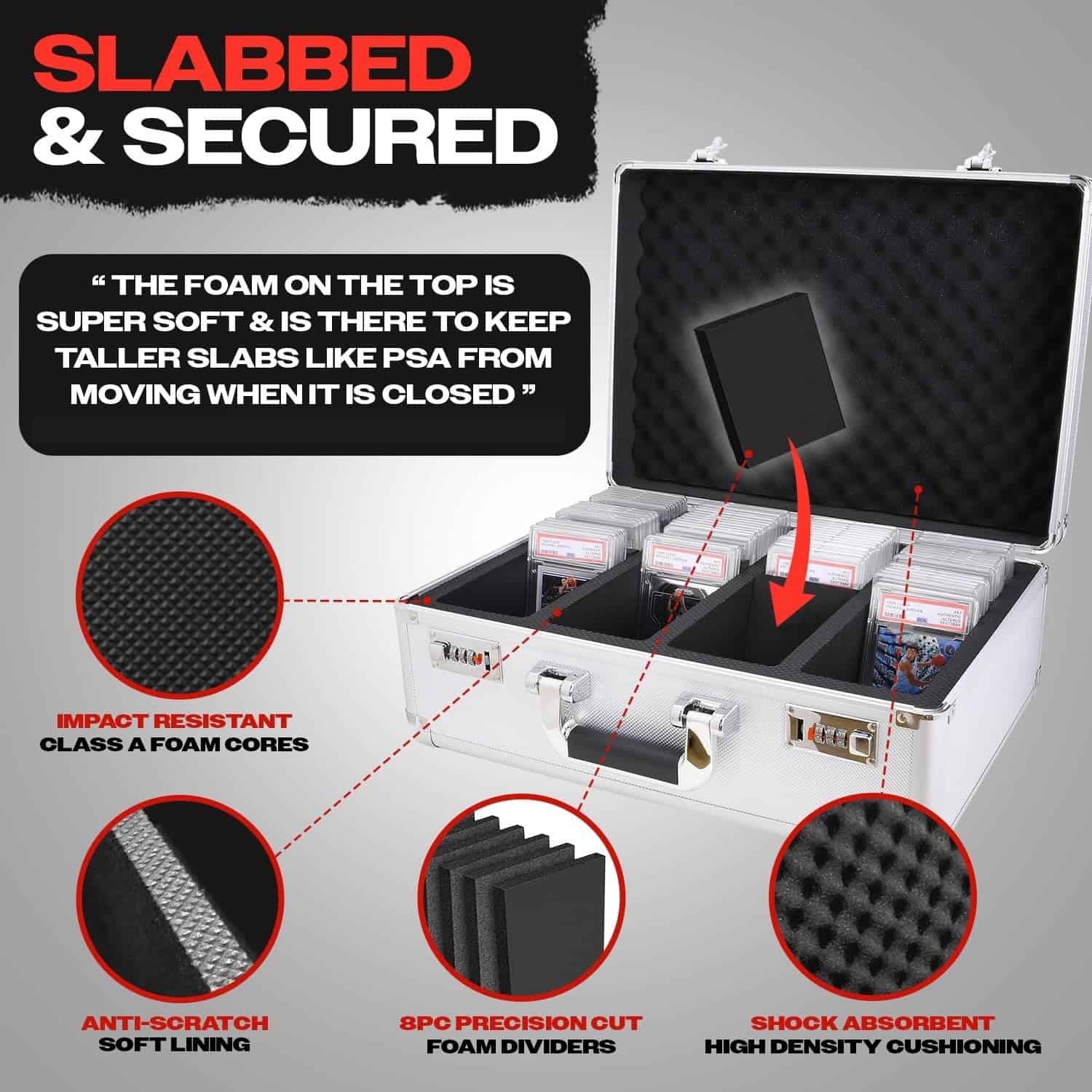 VALUN 160+ 4 ROW Graded Card Storage Box; Caja de - Imagen 4