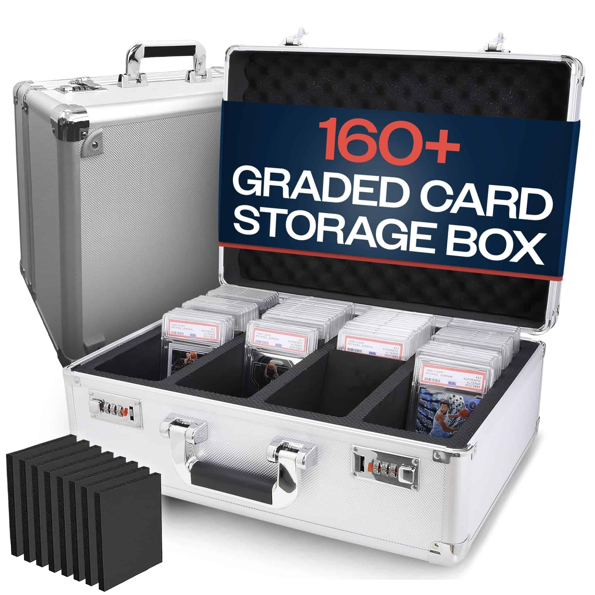VALUN 160+ 4 ROW Graded Card Storage Box; Caja de