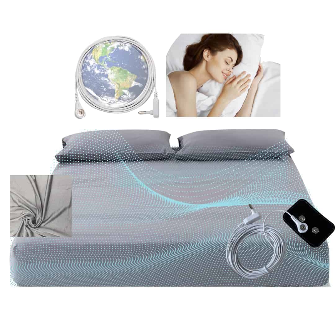 Sábana Ajustable de Puesta a Tierra Ellectrify - 35% Plata